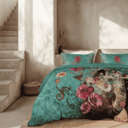 Dekbedovertrek Percale Katoen - Olifant Bohemiens