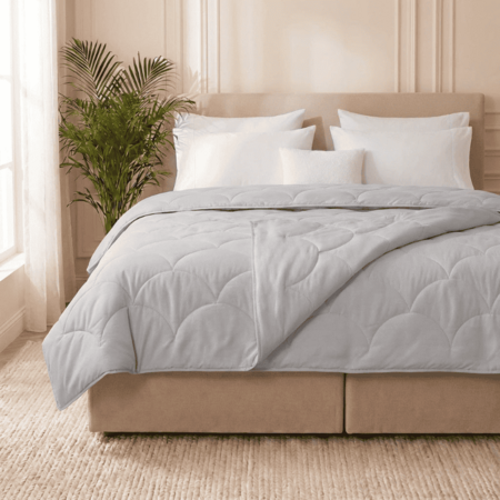 Easy Dekbed Zonder Overtrek - 4 Seizoenen - Grijs