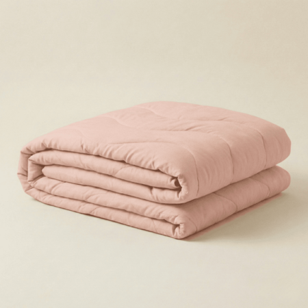 Easy Dekbed Zonder Overtrek - Wave Uni - Roze