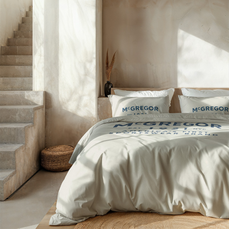 Dekbedovertrek Boston Katoen - Beige