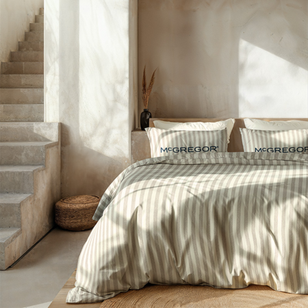 Dekbedovertrek McGregor Greensboro - Taupe
