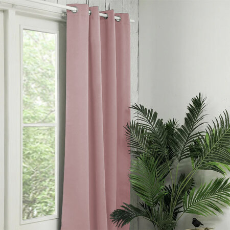 Verduisterende & Isolerende Gordijnen 150 of 300 cm - Ringen  - Oud Roze