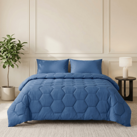 Easy Dekbed Zonder Overtrek - Blauw