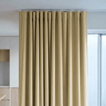 Verduisterende & Isolerende Gordijnen 150 of 300 cm - Haken  - Beige