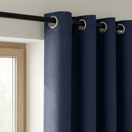 Verduisterende & Isolerende Gordijnen 150 of 300 cm - Ringen  - Navy