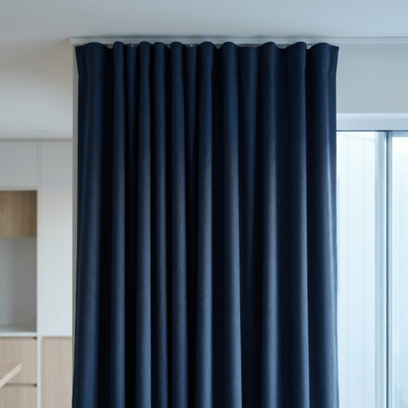 Verduisterende & Isolerende Gordijnen 150 of 300 cm - Haken  - Navy