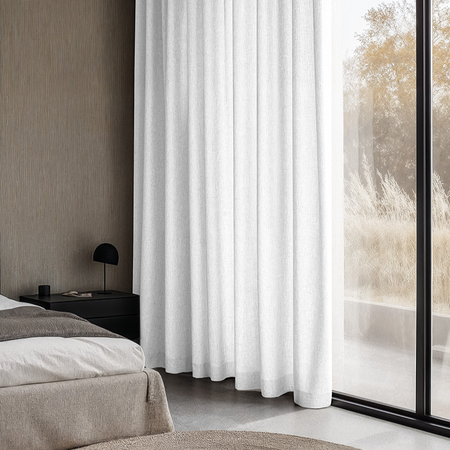 TWEEDE KANS - Gordijnen Linnen Look 00 cm - Haken - Off White