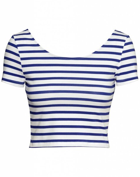 Striped blue top