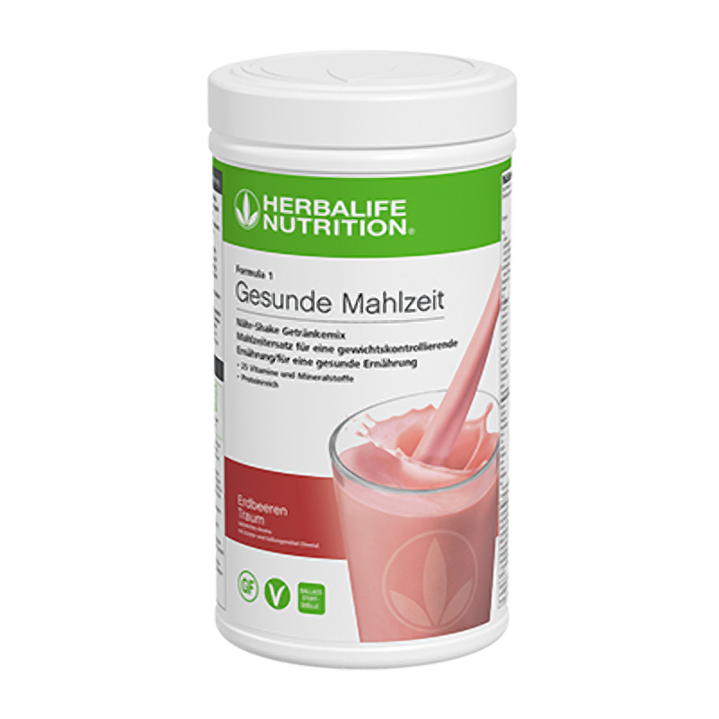 Herbalife Formula 1 sostituto del pasto - Fragola Delight - Ingredienti vegani