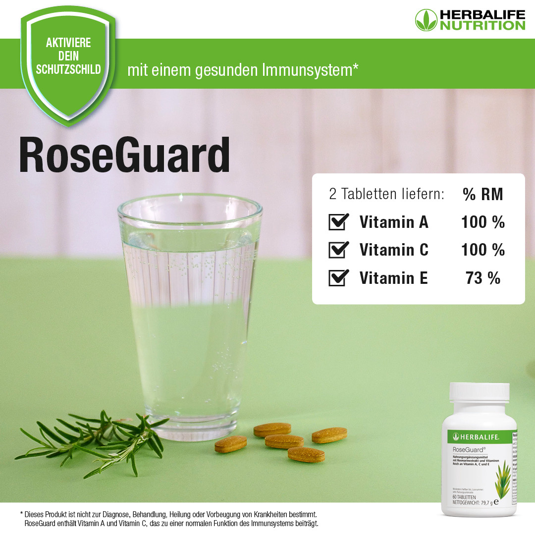 HERBALIFE Schizandra Plus y RoseGuard Duo: con Vitamina A C B6  E - 120 Tabletas (ROSEPLUS) : Salud y Hogar
