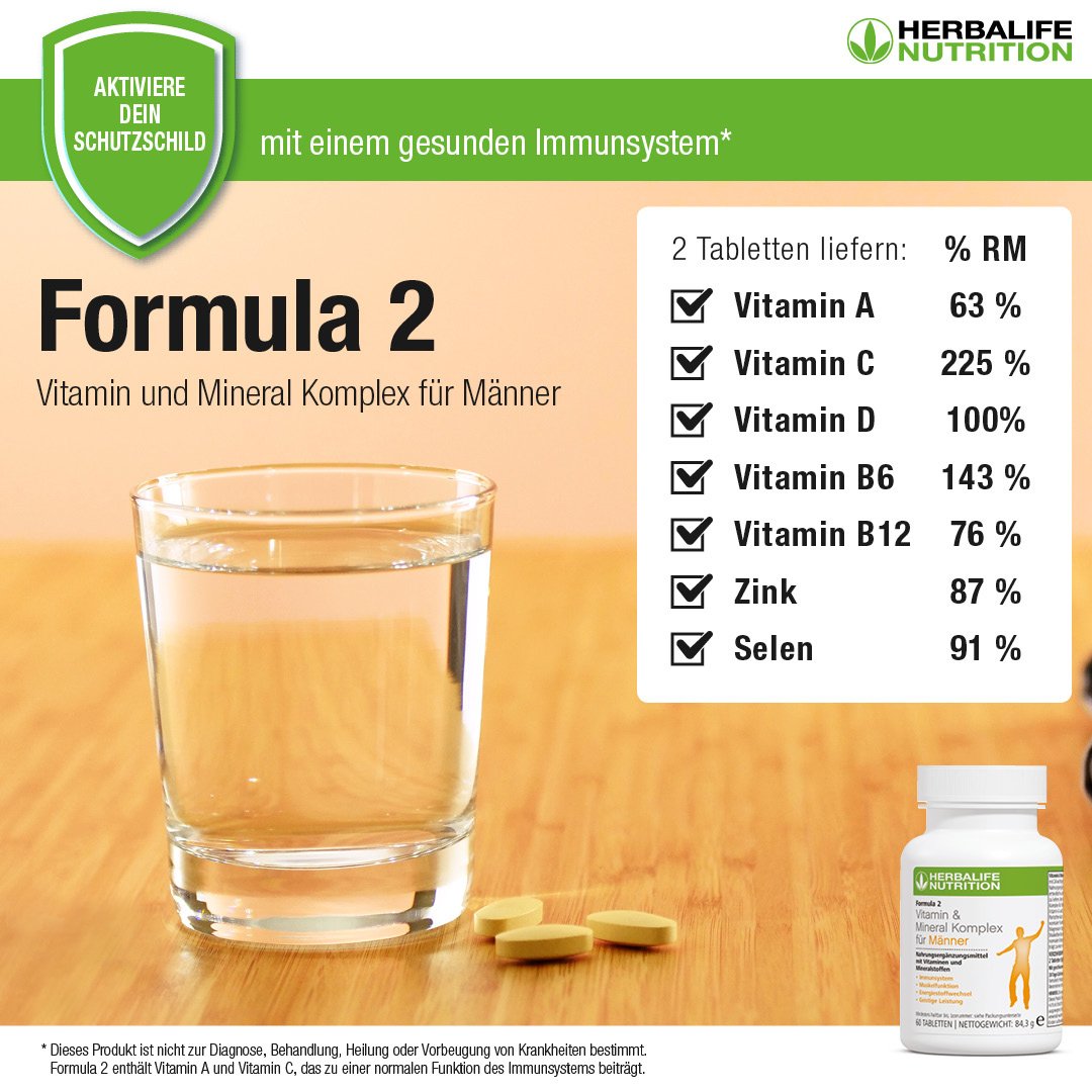 Complejo de vitaminas y minerales - Herbalife Formula 2