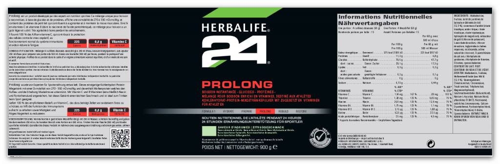 Herbalife 24 - Prolong - Kohlenhydrat-Protein-Getränk - Zitrusgeschmack