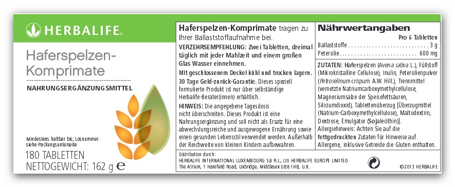 Herbalife Multifibre 180 compresse