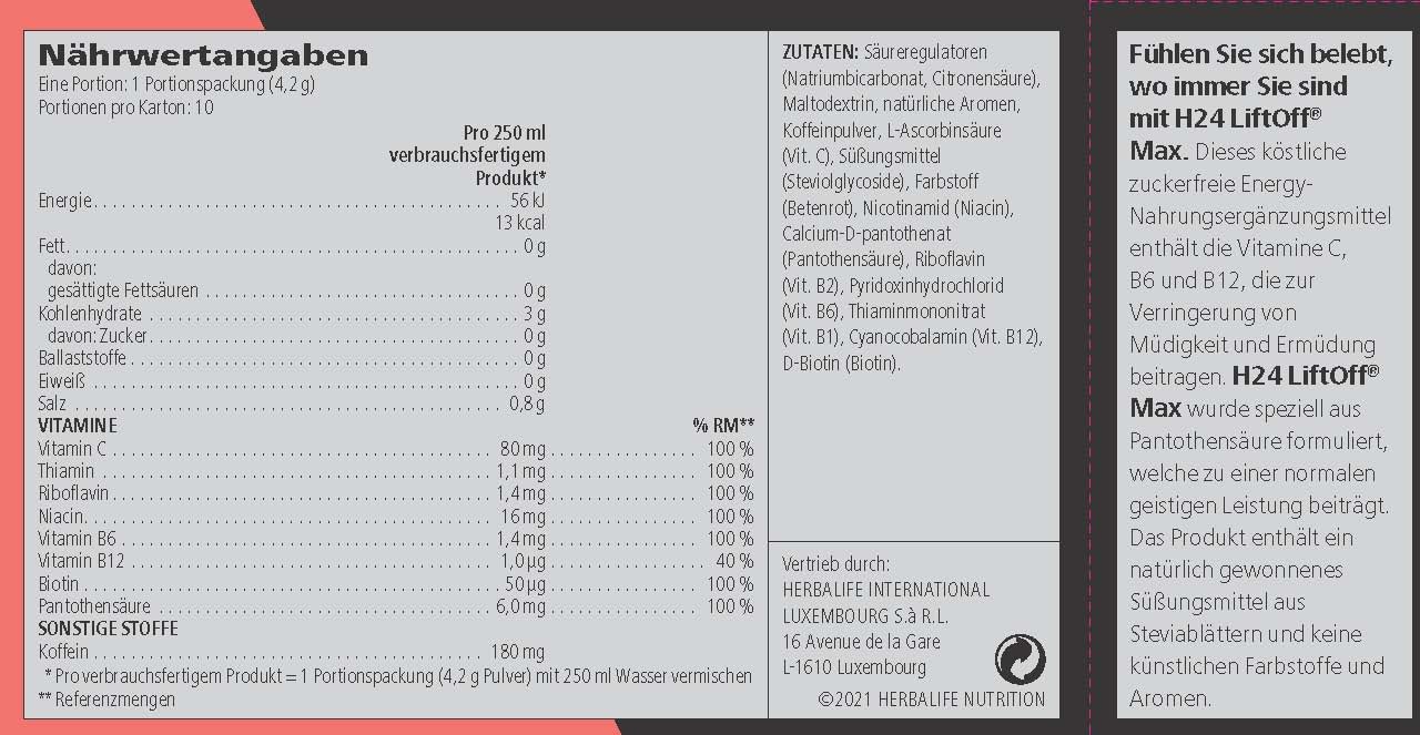 Herbalife 24 - LiftOff® Max Pomelo