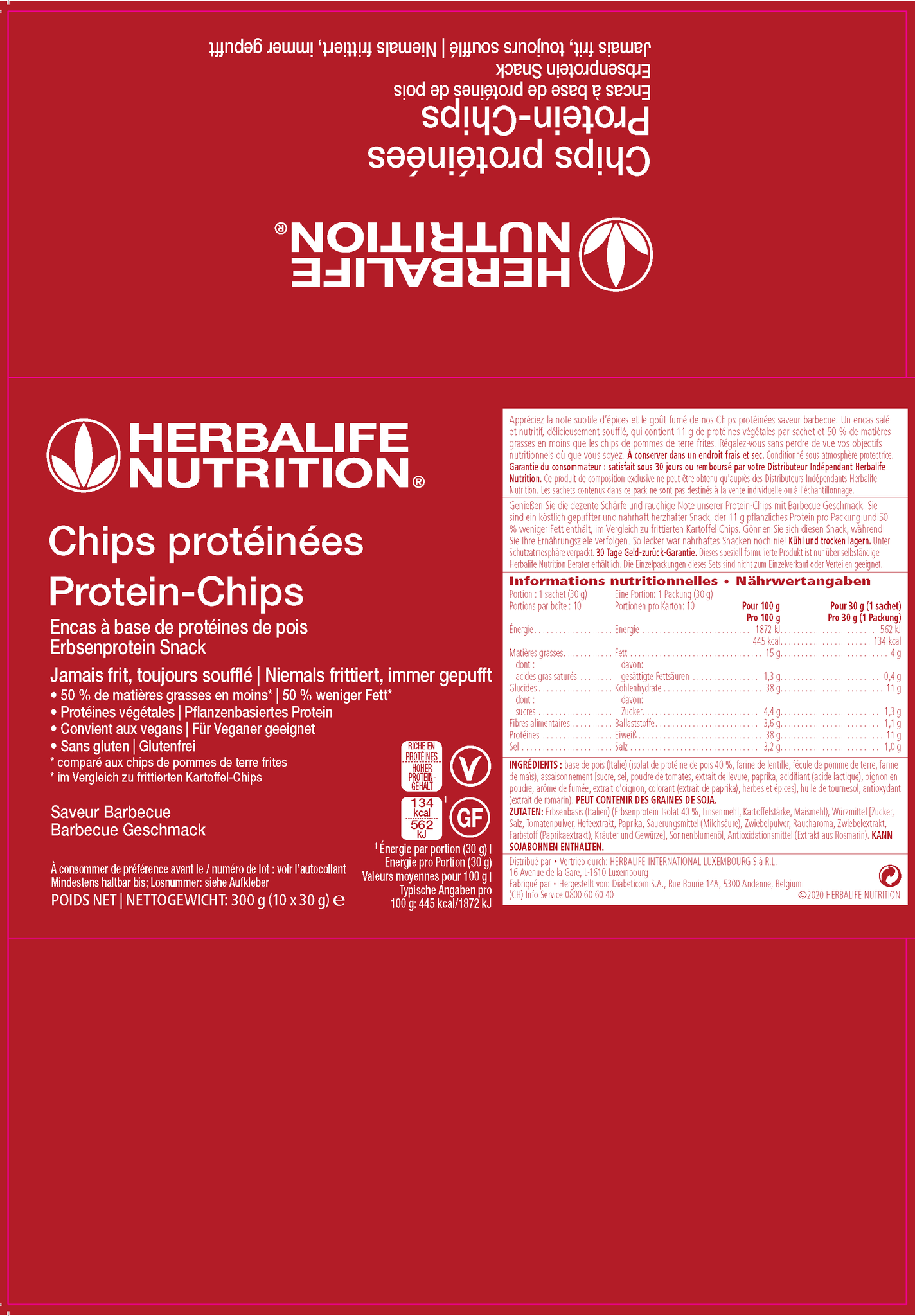 Herbalife - Protein Chips gusto Barbecue