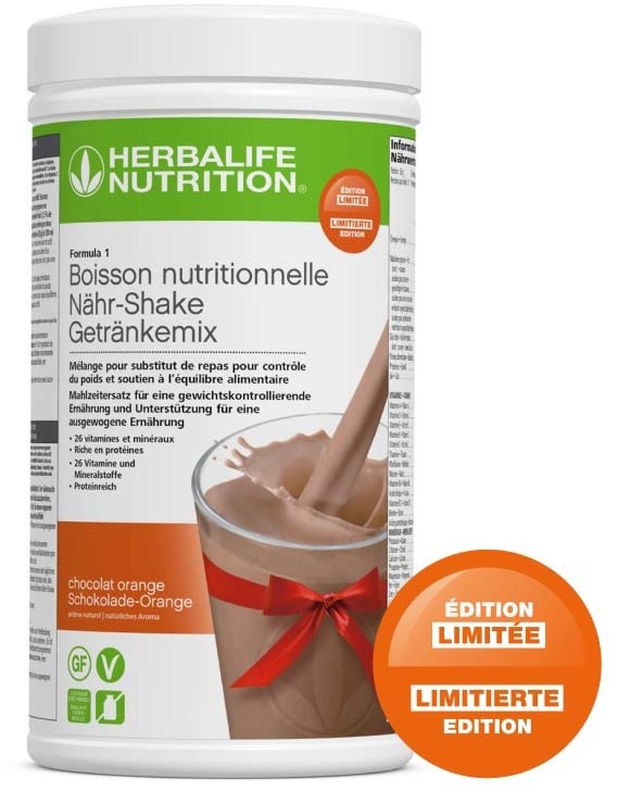 Herbalife Formula 1 sostituto del pasto – Cioccolato e Arancia - Ingredienti vegani