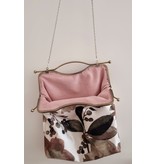 Handmade Handtasche mit Clipverschluss und Schulterkette – Hergestellt in Deutschland – Design Flora