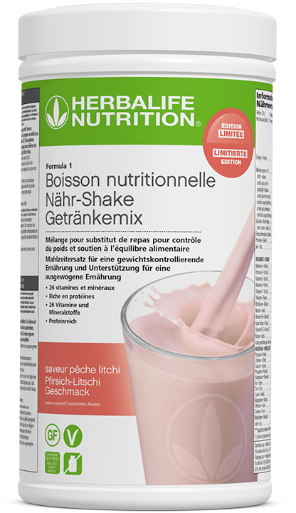 Herbalife Formula 1 Healthy Meal - Peach Lychee - vegan ingredients