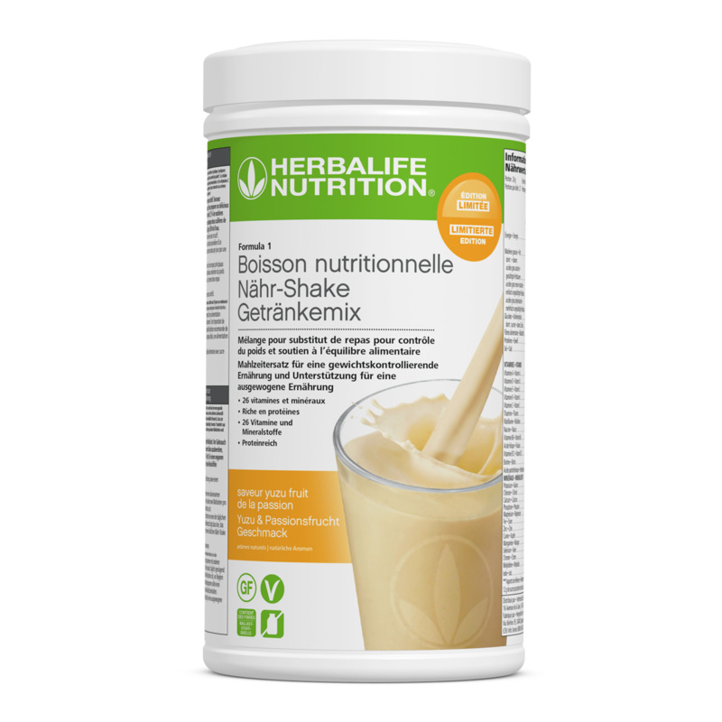 Batido Herbalife Fórmula 1 - sabor a Fruta de la pasión y yuzu