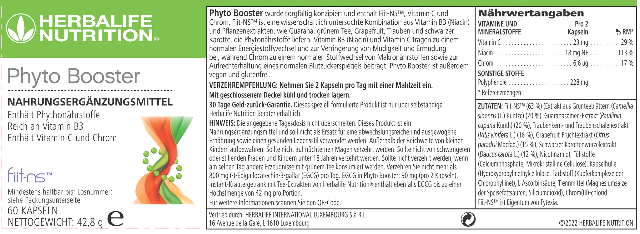 Herbalife Phyto Complete - Contiene Fiit-NS™ - Pouch