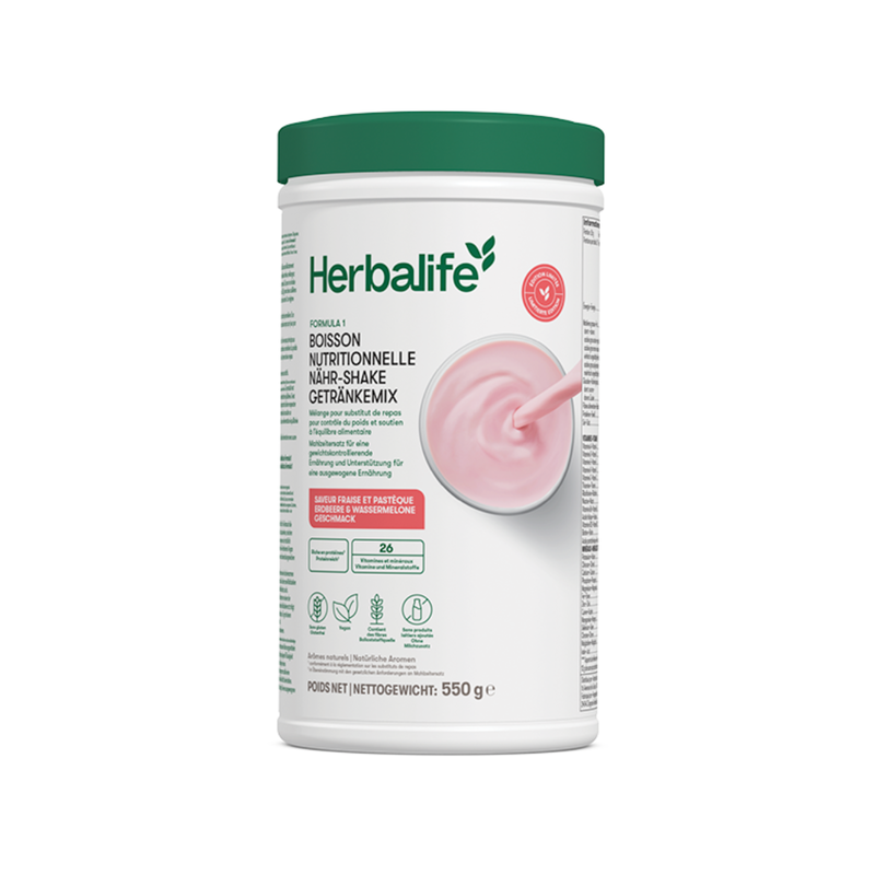 Herbalife Formula 1 sostituto del pasto - Fragola e Anguria - Ingredienti vegani