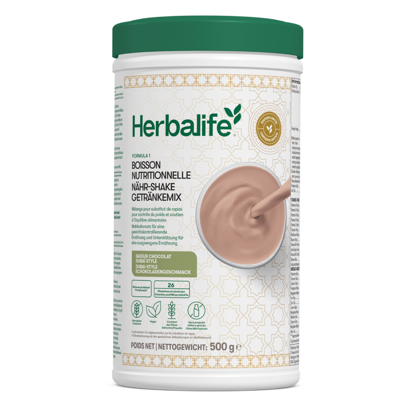 Herbalife Formula 1 Healthy Meal -  Dubai style chocolate - vegan ingredients