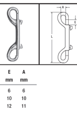 Niro Doppelkarabiner A4 - AISI 316