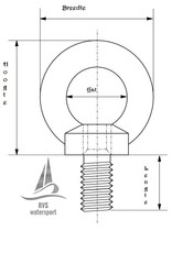 Niro Ringschraube A4 - AISI 316