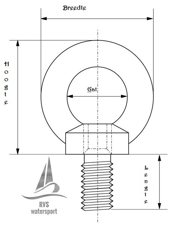 Niro Ringschraube A4 - AISI 316