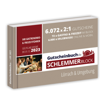 Schlemmerblock Lörrach & Umgebung 2023 - Gutscheinbuch 2023 -