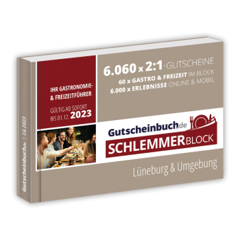 Schlemmerblock Lüneburg & Umgebung 2023 - Gutscheinbuch 2023 -