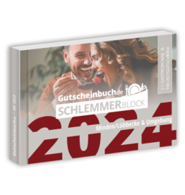 Schlemmerblock Minden/Lübbecke & Umgebung 2024 - Gutscheinbuch 2024 -