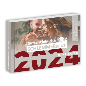 Schlemmerblock Fürth & Umgebung 2024 - Gutscheinbuch 2024 -