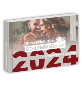 Schlemmerblock Krefeld/Viersen & Umgebung 2024 - Gutscheinbuch 2024 -