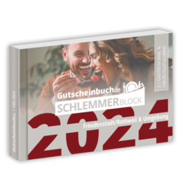 Schlemmerblock Freudenstadt/Rottweil & Umgebung 2024 - Gutscheinbuch 2024 -