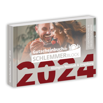 Schlemmerblock Kitzingen/Neustadt & Umgebung 2024 - Gutscheinbuch 2024 -