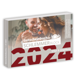 Schlemmerblock Erfurt & Umgebung 2024 - Gutscheinbuch 2024 -