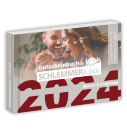 Schlemmerblock Weiden & Umgebung 2024 - Gutscheinbuch 2024 -