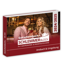 Schlemmerblock Ansbach & Umgebung 2024/2025 - Gutscheinbuch 2024/2025 -