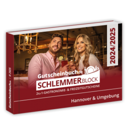 Schlemmerblock Hannover & Umgebung 2024/2025 - Gutscheinbuch 2024/2025 -