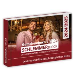 Schlemmerblock Leverkusen/Rheinisch-Bergischer Kreis 2024/2025 - Gutscheinbuch 2024/2025 -