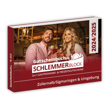 Schlemmerblock Zollernalb/Sigmaringen & Umgebung 2024/2025 - Gutscheinbuch 2024/2025 -