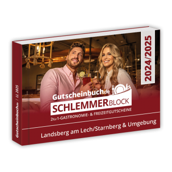 *VORBESTELLUNG * Schlemmerblock Landsberg am Lech/Starnberg & Umgebung 2024/2025 - Gutscheinbuch 2024/2025 -