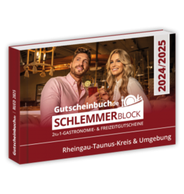 Schlemmerblock Rheingau-Taunus-Kreis & Umgebung 2024/2025 - Gutscheinbuch 2024/2025 -