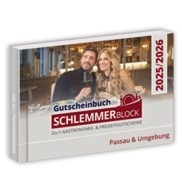 Schlemmerblock Passau & Umgebung 2025/2026 - Gutscheinbuch 2025/2026 -