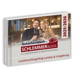 Schlemmerblock Landshut/Dingolfing-Landau & Umgebung 2025/2026 - Gutscheinbuch 2025/2026 -