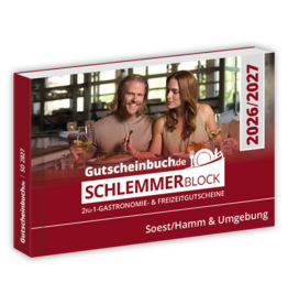 Schlemmerblock Soest/Hamm & Umgebung 2026/2027 - Gutscheinbuch 2026/2027 - Gültig bis 01.12.2027 -