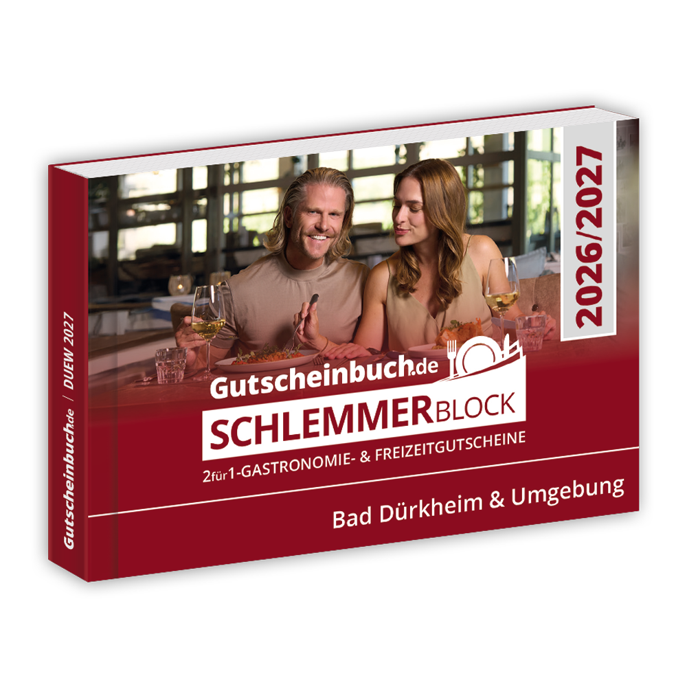 Schlemmerblock Bad Dürkheim & Umgebung 2026/2027 - Gutscheinbuch 2026/2027 - Gültig bis 01.12.2027 -