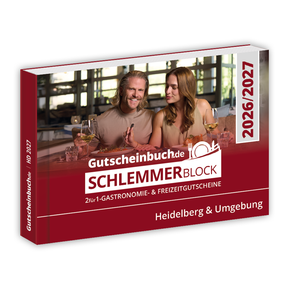 Schlemmerblock Heidelberg & Umgebung 2026/2027 - Gutscheinbuch 2026/2027 - Gültig bis 01.12.2027 -