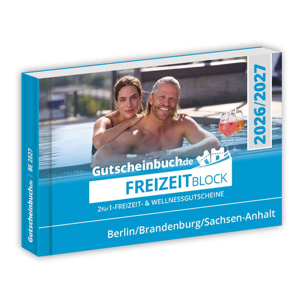 Freizeitblock Berlin/Brandenburg/Sachsen-Anhalt 2026/2027 - Gültig bis 01.12.2027 - Gutscheinbuch Schlemmerblock 2026/2027  -